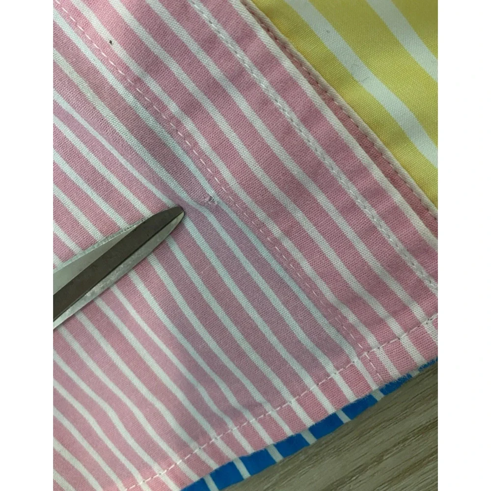 Solid & Striped Oxford Tunic Shirt Coverup XS Colorblock Stripe Beach Resort - Picture 12 of 16